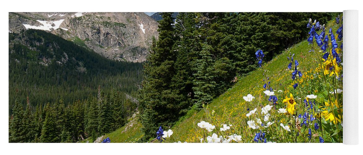 Indian Peaks Yoga Mat featuring the photograph Indian Peaks at their Finest by Cascade Colors