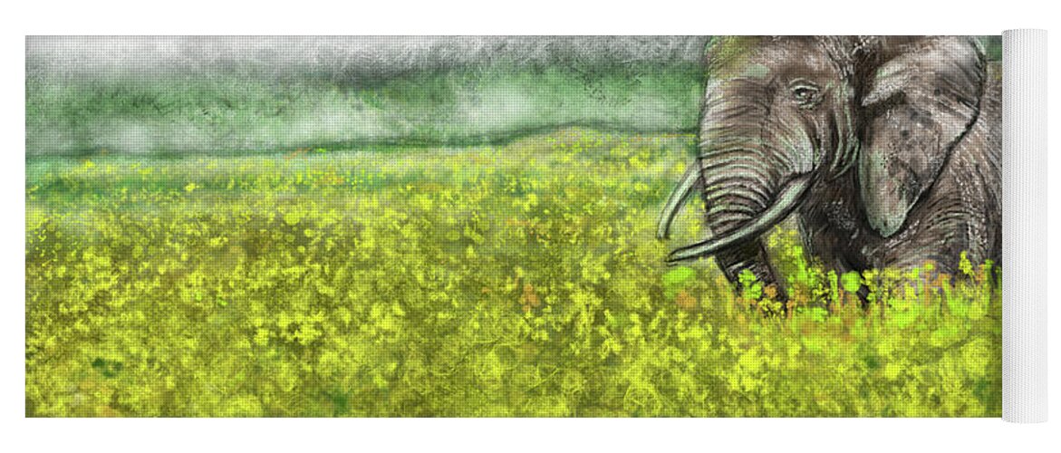 Landscape Scene Yoga Mat featuring the painting Infinite Memories by Rob Hartman
