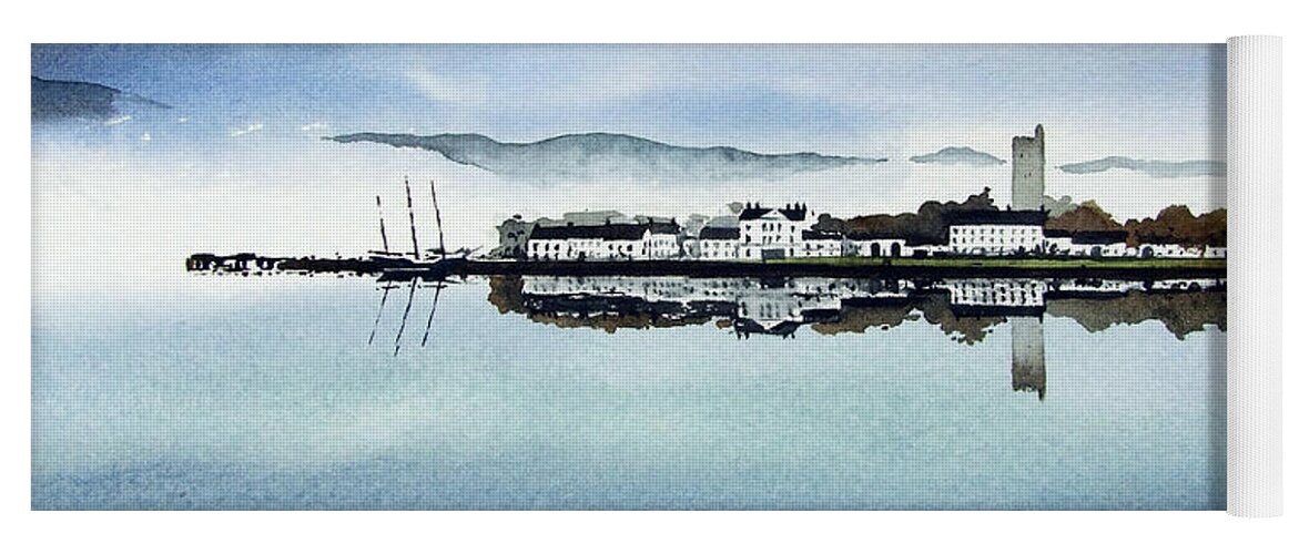 Scotland Yoga Mat featuring the painting Inverary by Paul Dene Marlor