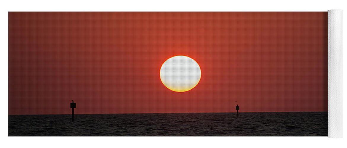 Sunset Yoga Mat featuring the photograph It is Well with My Soul Sunset by Roberta Byram