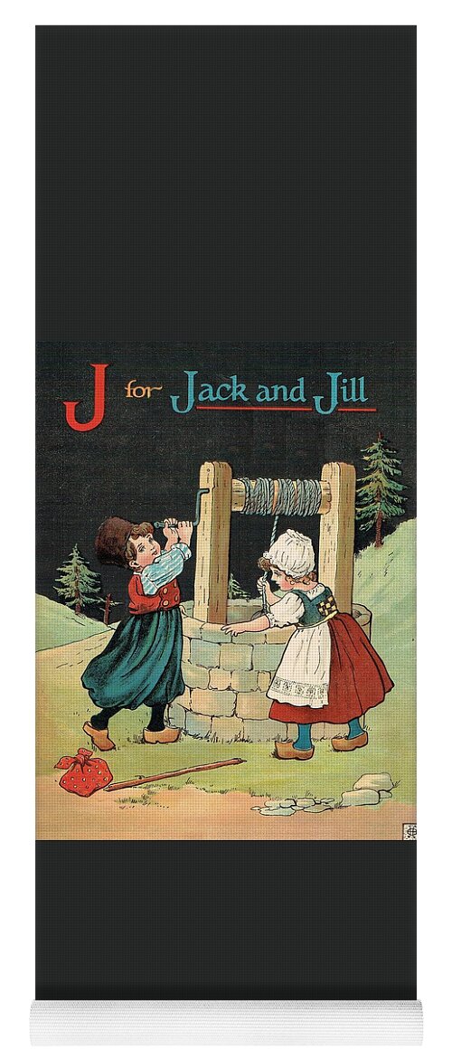  Yoga Mat featuring the painting J for Jack and Jill by Reynold Jay