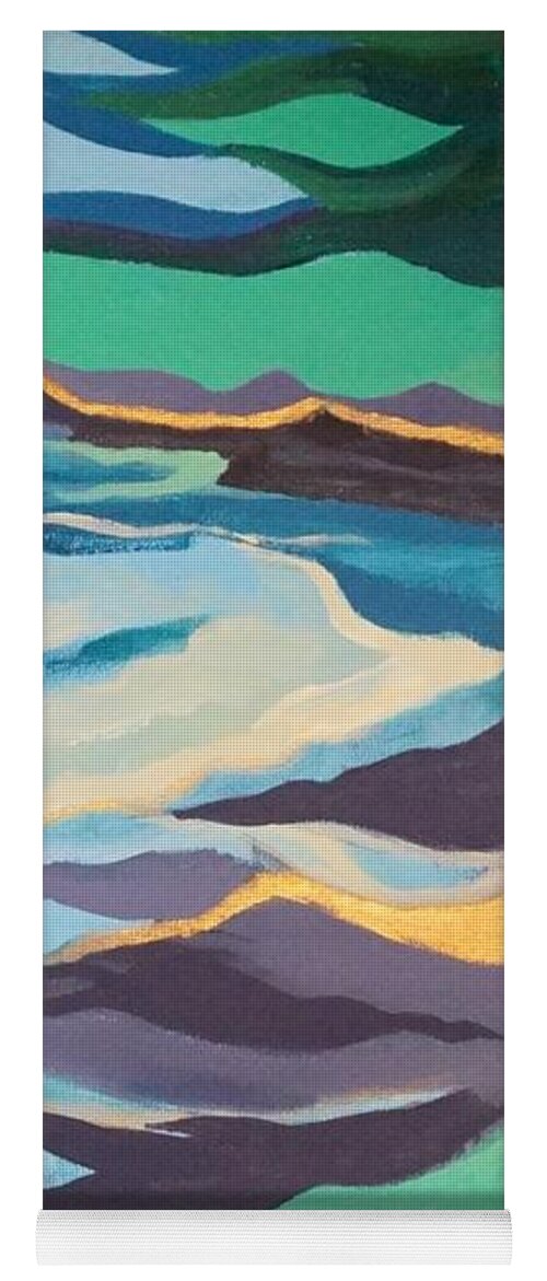 Jamaica Yoga Mat featuring the painting Jamaican Sea Breeze by Jan Steinle
