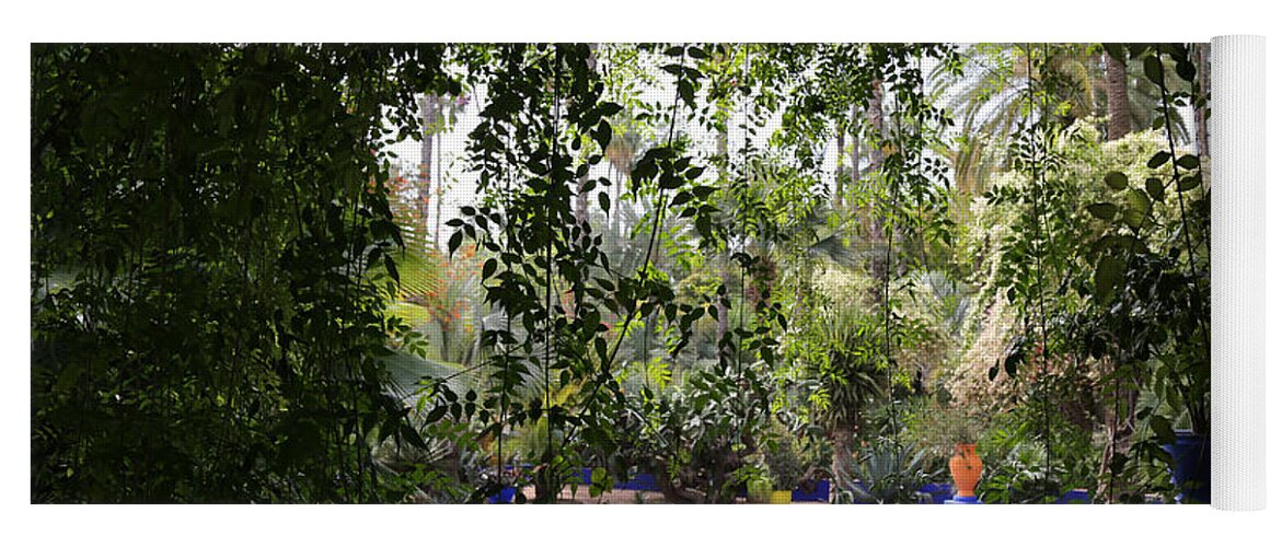 Jardin Majorelle Yoga Mat featuring the photograph Jardin Majorelle 2 by Andrew Fare