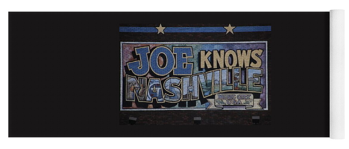 Nashville Yoga Mat featuring the photograph Joe Knows Nashville Tennessee by Valerie Collins