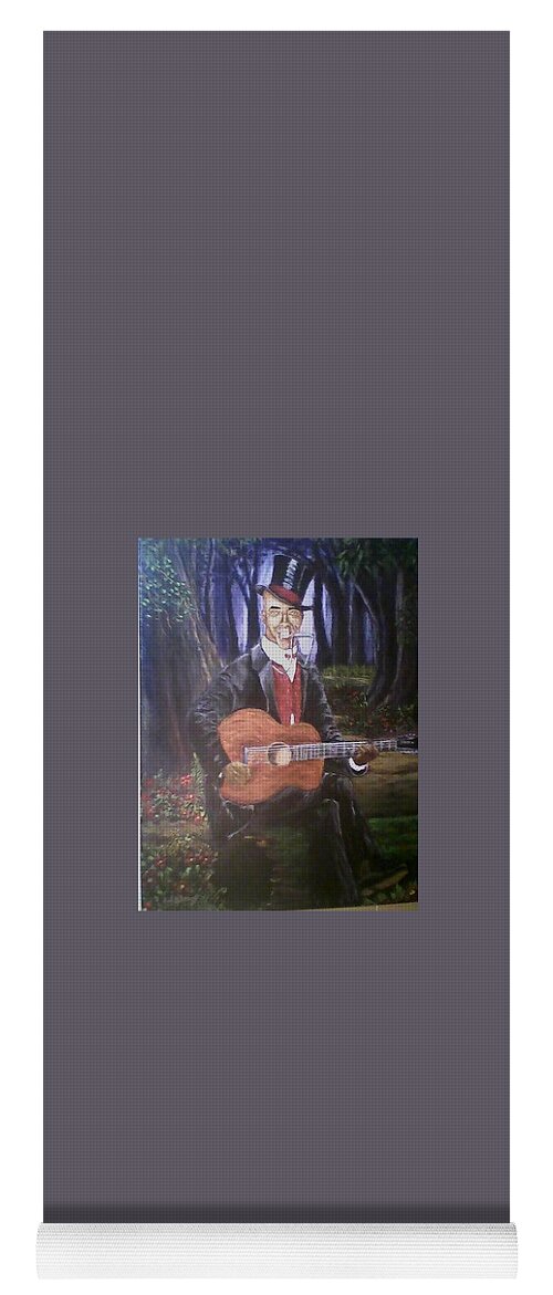 Johnny Watson Yoga Mat featuring the painting Johnny Watson aka Daddy Stovepipe by Rod Rainey