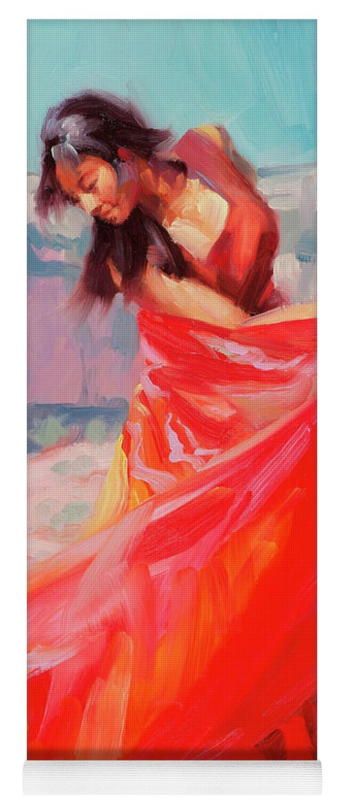 Southwest Yoga Mat featuring the painting Jubilee by Steve Henderson