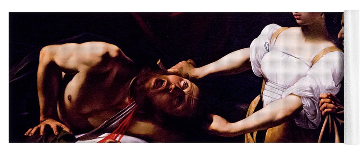 Judith Beheading Holofernes Yoga Mat featuring the photograph Judith Beheading Holofernes - Caravaggio by Weston Westmoreland