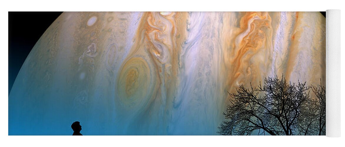 Astronomy Yoga Mat featuring the photograph Jupiter by Larry Landolfi