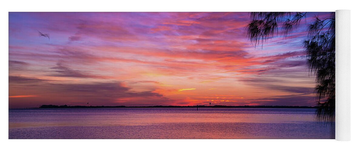 Sunset Yoga Mat featuring the photograph Just another Florida sunset by Paul Quinn