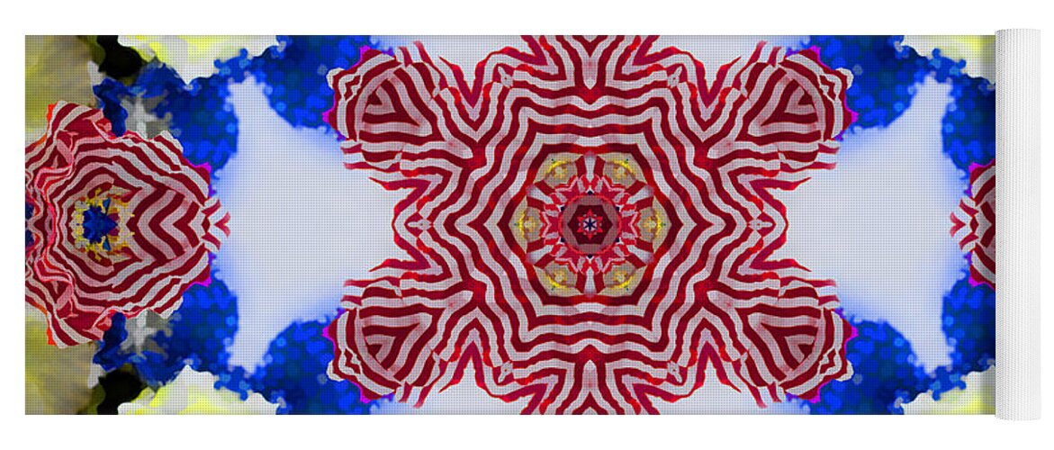 Kaleidoscope Yoga Mat featuring the photograph Kaleido Fun by Kathy Clark