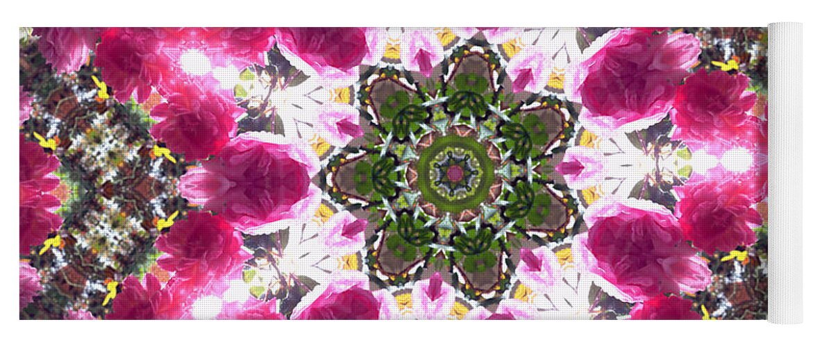 Kaleidoscope Yoga Mat featuring the photograph Kaleidoscope in Multi Color Seventeen by Morgan Carter