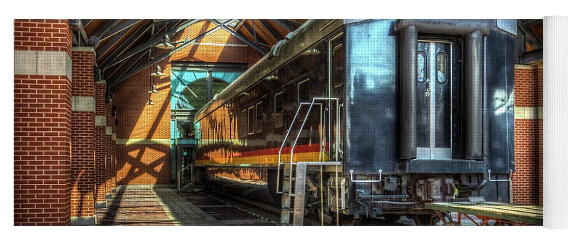 Kansas City Southern Harry Truman Car Pullman Railroad Railway Missouri Station Yoga Mat featuring the photograph Kansas City Southern by Ross Henton