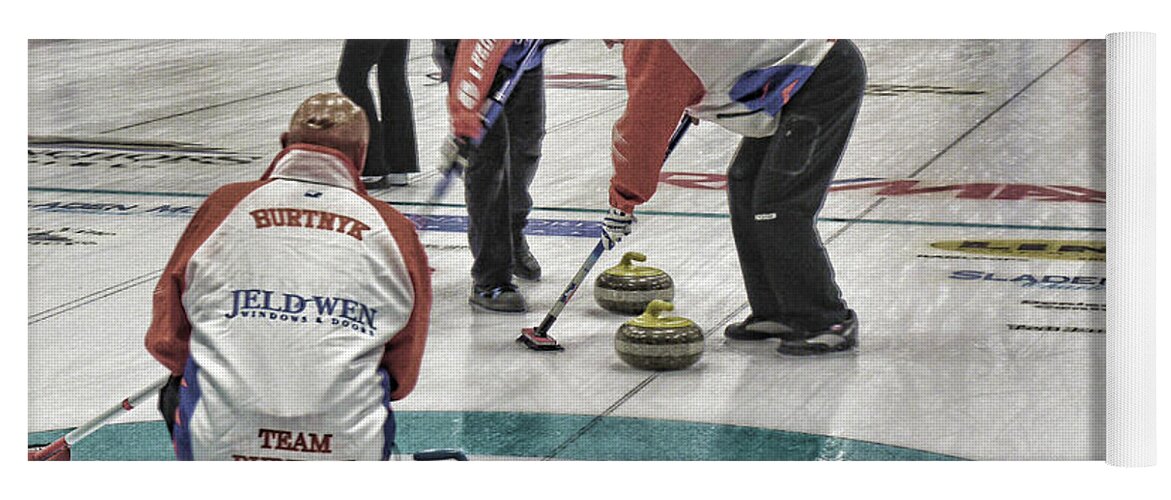 Curling Yoga Mat featuring the photograph Kerry Burtnik At Vernon by Lawrence Christopher