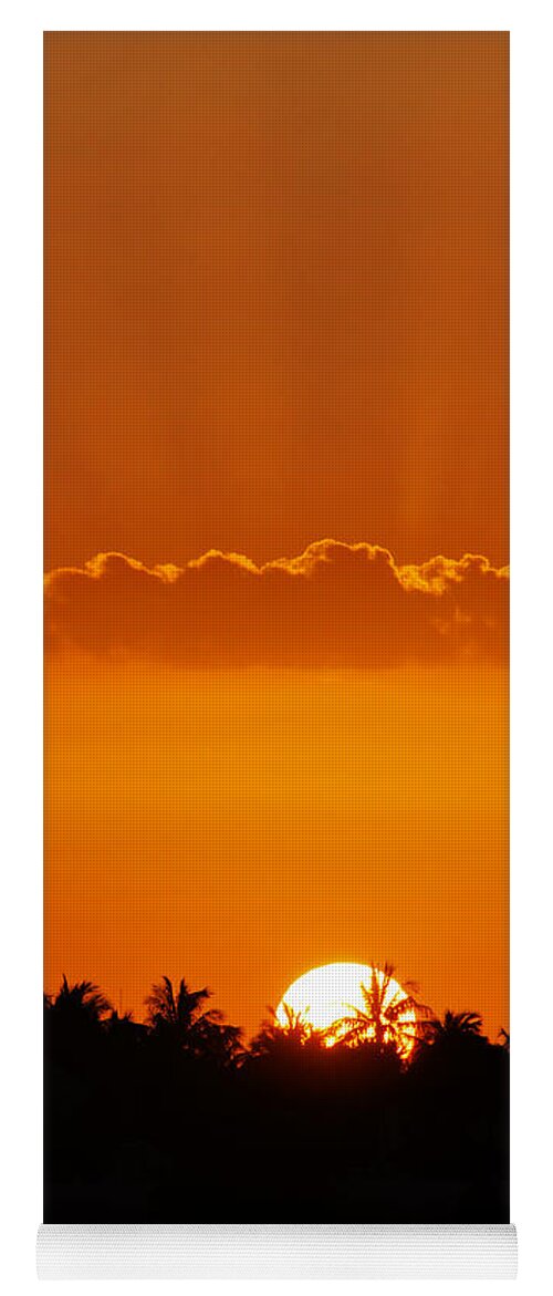 Sunset Yoga Mat featuring the photograph Key West Sunset 24 by Bob Slitzan