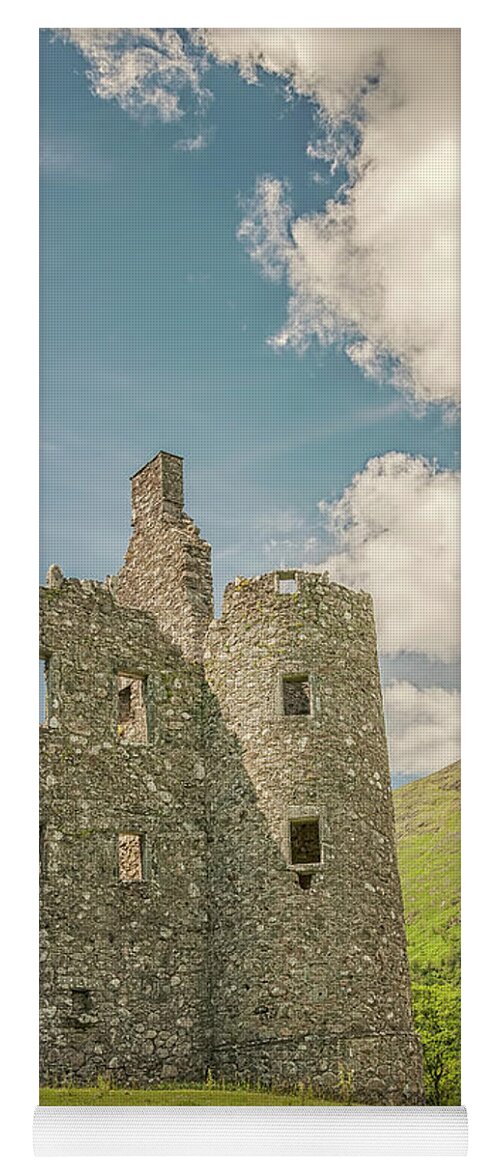 Scotland Yoga Mat featuring the photograph Kilchurn Castle Ruin by Antony McAulay