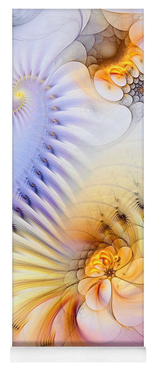 Abstract Yoga Mat featuring the digital art Kinetic Pantomime by Casey Kotas