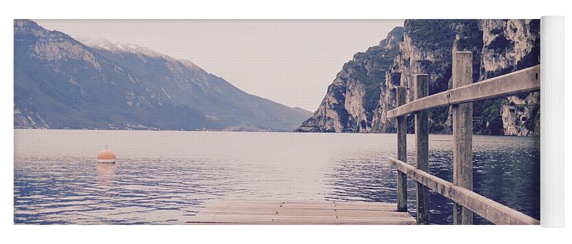 Lago Di Garda Yoga Mat featuring the photograph Lago Di Garda by Mary Mollace