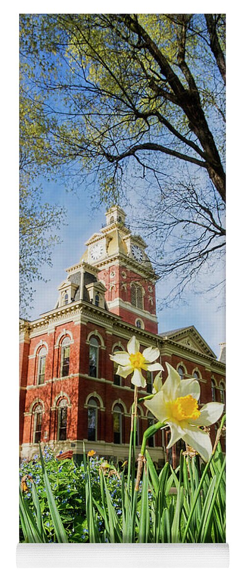 Courthouse Yoga Mat featuring the photograph LaGrange County Courthouse by David Arment