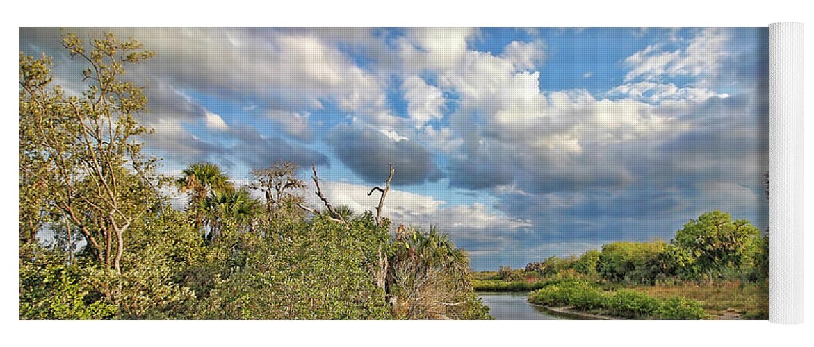 Florida Marsh Yoga Mat featuring the photograph Late Afternoon On The Marsh by HH Photography of Florida