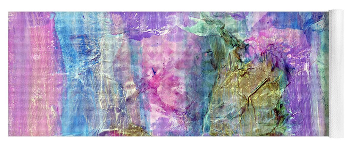 Lavender Painting Yoga Mat featuring the painting Lavender Painting by Don Wright