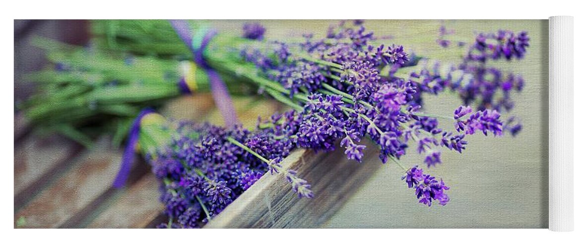 Lavender Yoga Mat featuring the photograph Lavender Summer by Eva Lechner