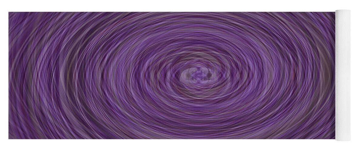 Abstract Yoga Mat featuring the photograph Lavender Vortex by Teresa Mucha