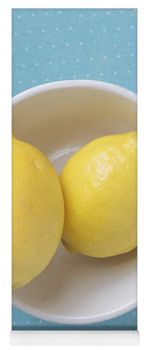 Lemon Yoga Mat featuring the photograph Lemon Pop by Edward Fielding