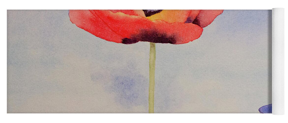 Rememberance Yoga Mat featuring the painting Lest We Forget by Laurel Best