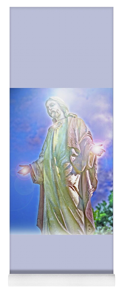 Jesus Yoga Mat featuring the photograph Light of Life by Marie Hicks