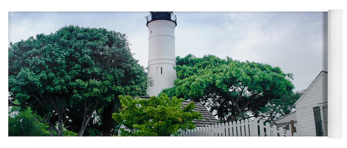 America Yoga Mat featuring the photograph Lighthouse in Key West, USA by Amanda Mohler