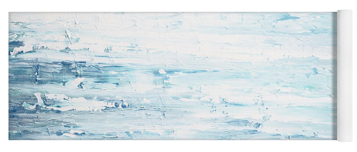 Ocean Yoga Mat featuring the painting Like Cold Water to a Weary Soul by Linda Bailey