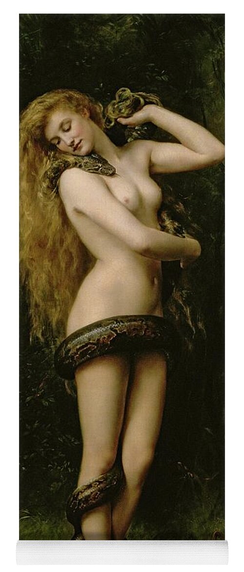 #faatoppicks Yoga Mat featuring the painting Lilith by John Collier