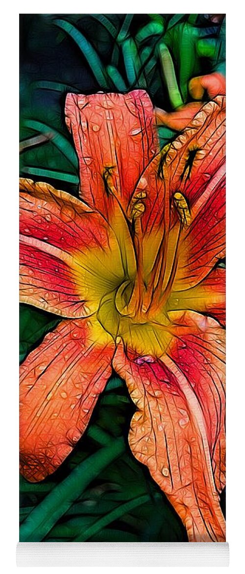 Flowers Yoga Mat featuring the photograph Lily Bold by Nick Heap