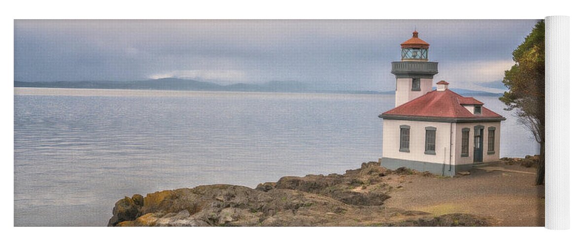 Oregon Coast Yoga Mat featuring the photograph Lime Kiln Point Lighthouse by Tom Singleton