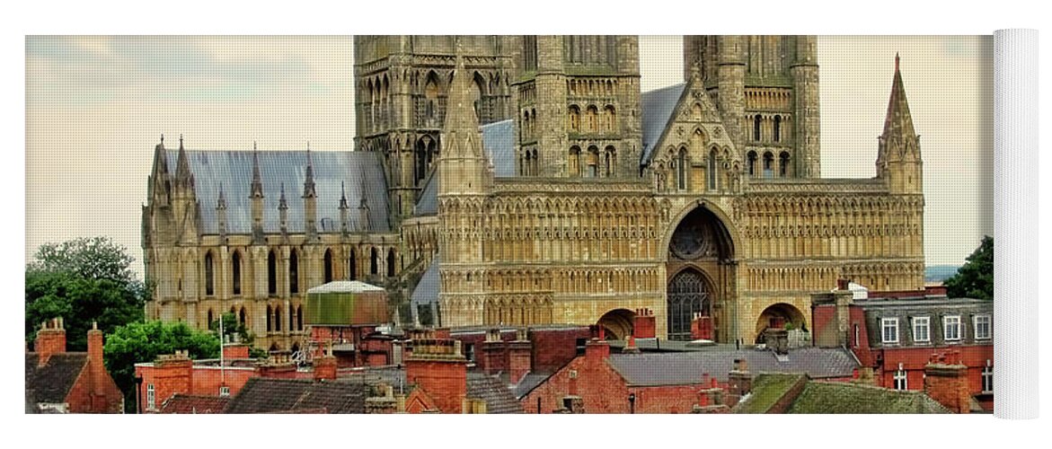 Lincoln Cathedral Yoga Mat featuring the photograph Lincoln Cathedral by Linsey Williams