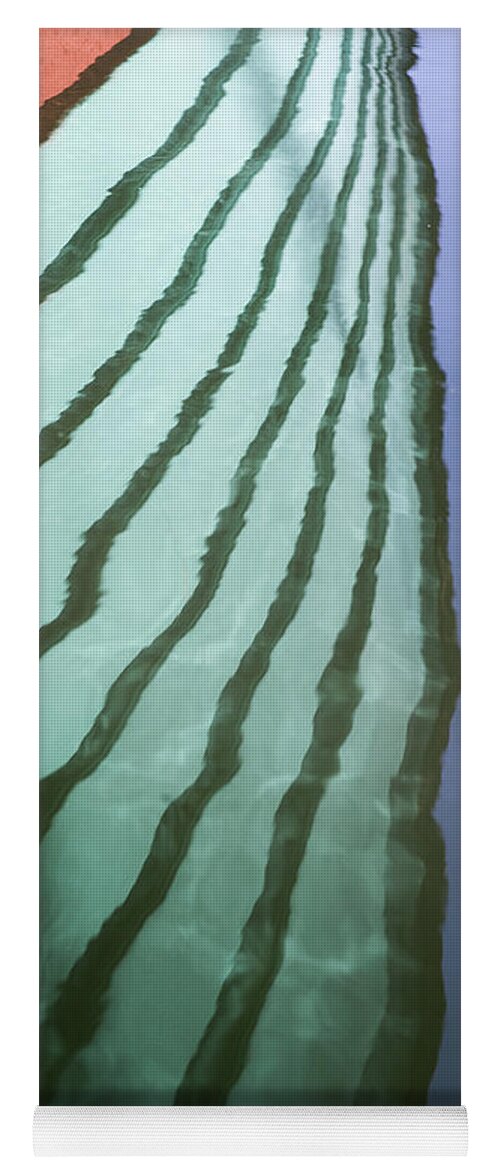 Pattern Yoga Mat featuring the photograph Lines on the Water by Robert Potts