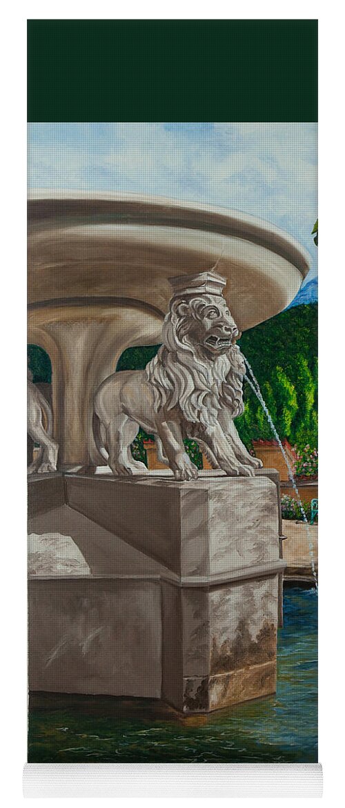 Germany Art Yoga Mat featuring the painting Lions of Bavaria by Charlotte Blanchard