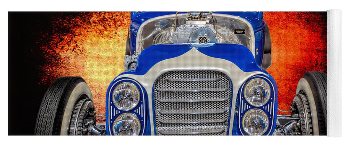 Car Yoga Mat featuring the photograph Little Deuce Coupe #4 by Susan Rissi Tregoning