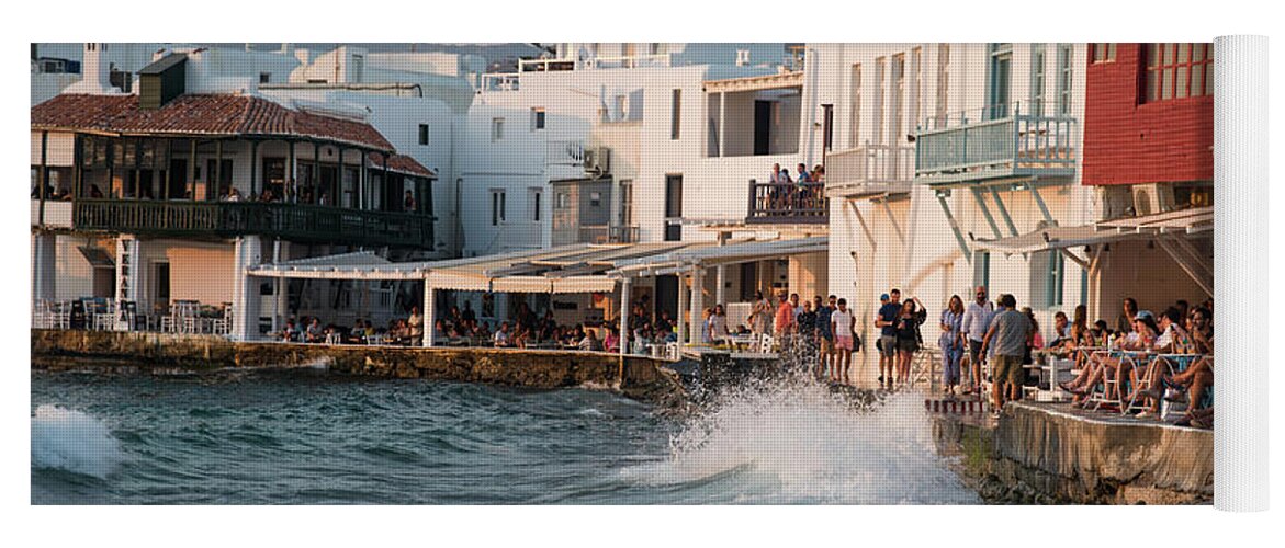 Greece Yoga Mat featuring the photograph Little Venice, Mykonos Island, Greece by Michalakis Ppalis