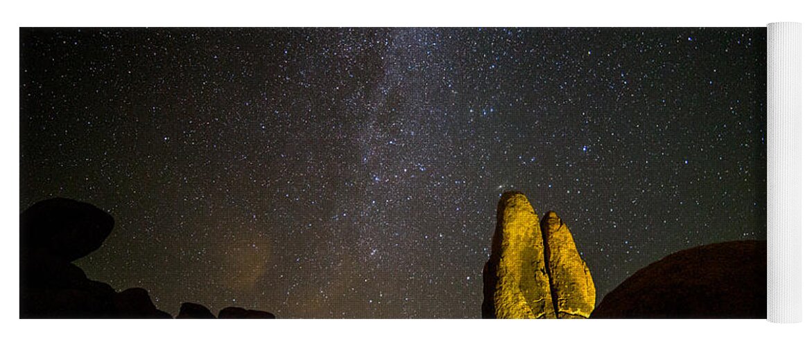 Astrophotography Yoga Mat featuring the photograph Live Long and Prosper by Peter Tellone