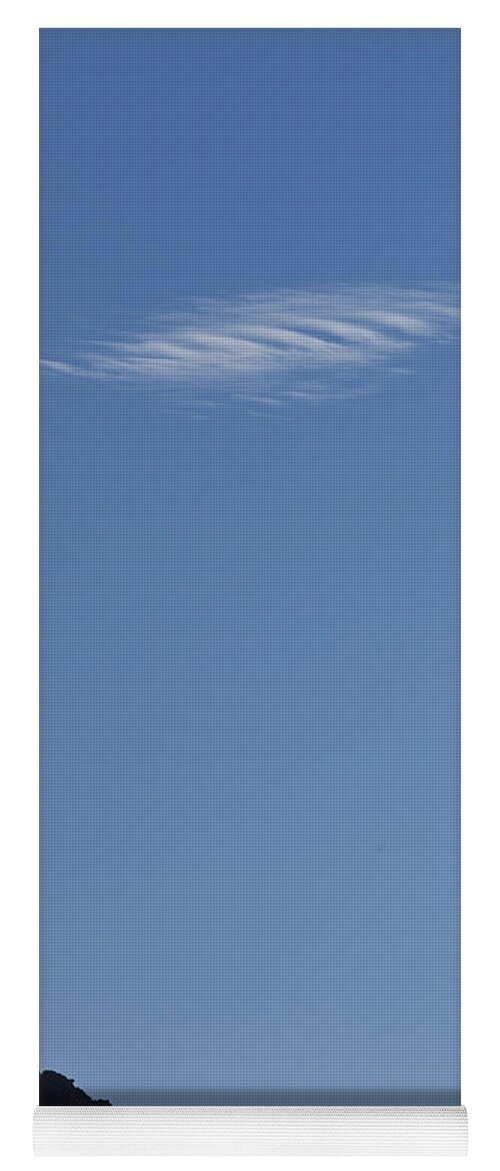 Crete Yoga Mat featuring the photograph Lone Cloud by Casper Cammeraat