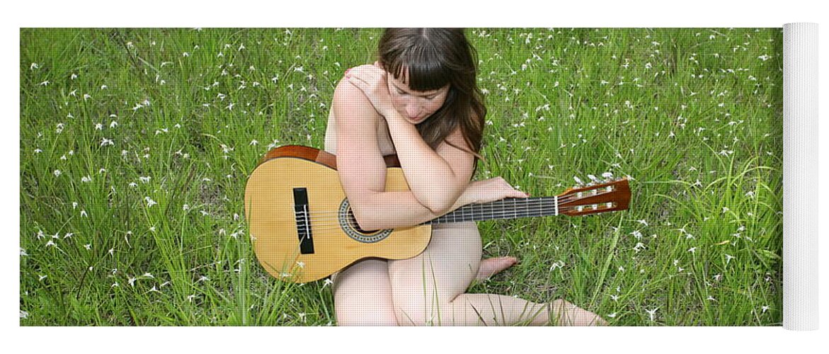  Lucky Cole Everglades Photography Yoga Mat featuring the photograph Lonely Guitar by Lucky Cole