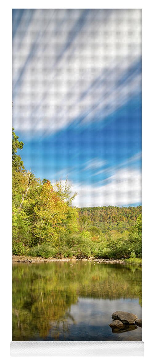 Arkansas Yoga Mat featuring the photograph Long exposure richland creek 2 by Mati Krimerman