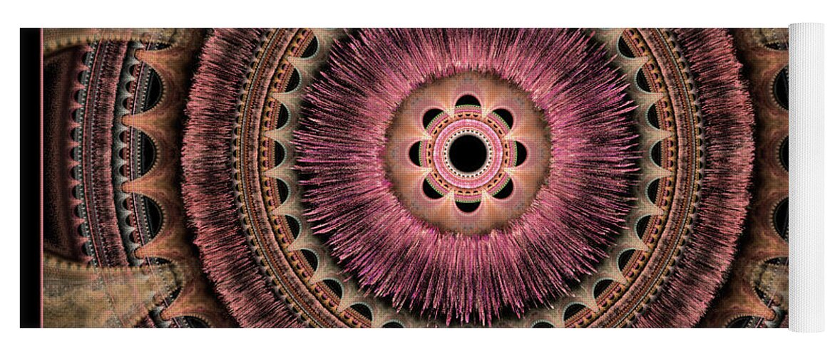 Fractals Yoga Mat featuring the digital art Look to the Lord by Missy Gainer