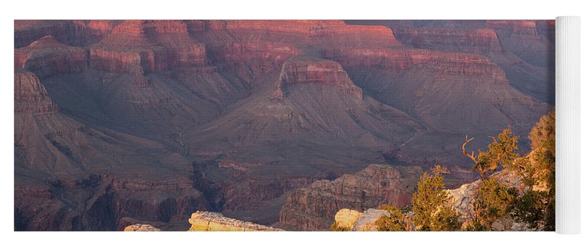 Grand Canyon Sunset Yoga Mat featuring the photograph Looking at history by Kunal Mehra