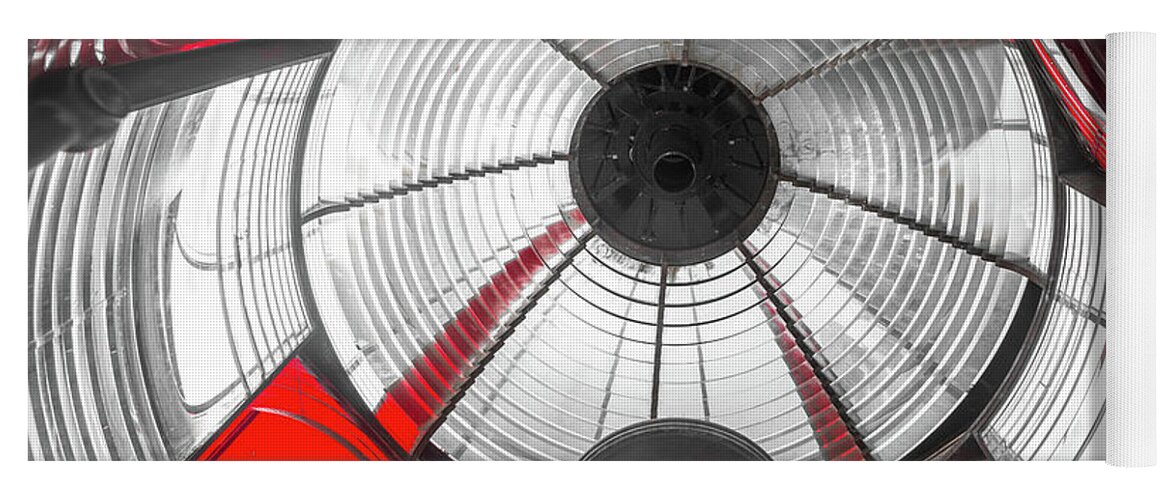 Lighthouse Yoga Mat featuring the photograph Looking inside the lens by Paul Quinn