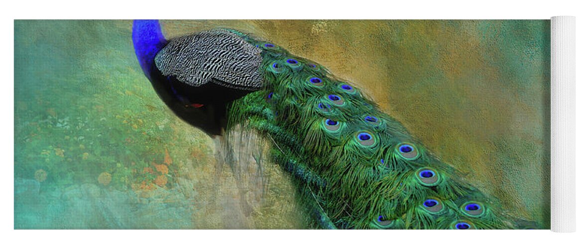 Peacock Yoga Mat featuring the photograph Lord Peacock by HH Photography of Florida