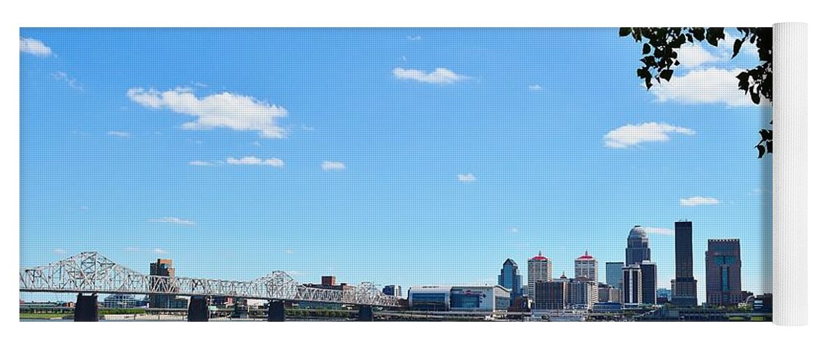 Louisville Yoga Mat featuring the photograph Louisville Waterfront Panoramic by Stacie Siemsen