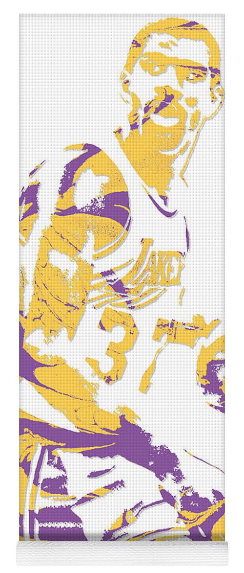 Magic Johnson Los Angeles Lakers Abstract Art by Joe Hamilton