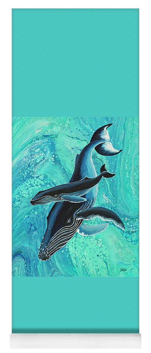 Sea Life Yoga Mat featuring the painting Makuwahine Aloha by Darice Machel McGuire